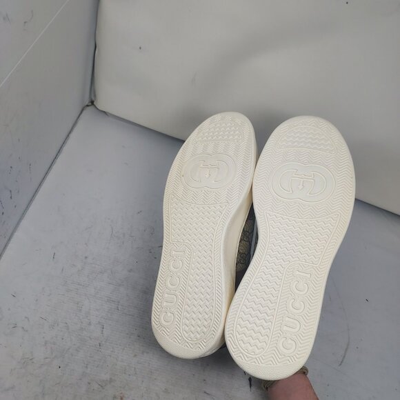 Gucci Brown Logo GG Supreme Low Top Mens Sneaker - Picture 2 of 11